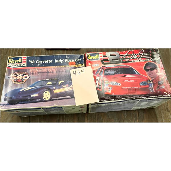 Revell Model Kit Lot 98 Corvette Indy Pace Car 2004 Monte Carlo Dale Earnhardt Jr
