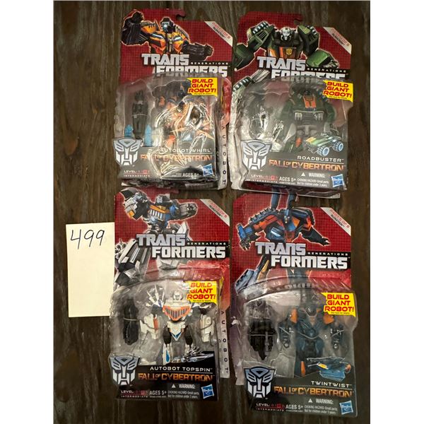 Transformers Fall of Cybertron Lot Whirl Roadbuster Topspin Twintwist Figures New