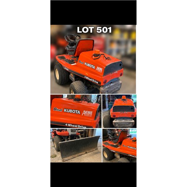 Kubota GF1800 Diesel 4x4 Tractor Front Snow Plow Blade Lot Assembly Local Pickup