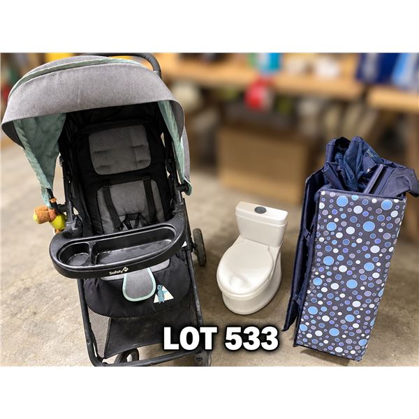 Safety 1st Stroller Training Toilet Cosco Funsport Playard Playpen Nursery Lot
