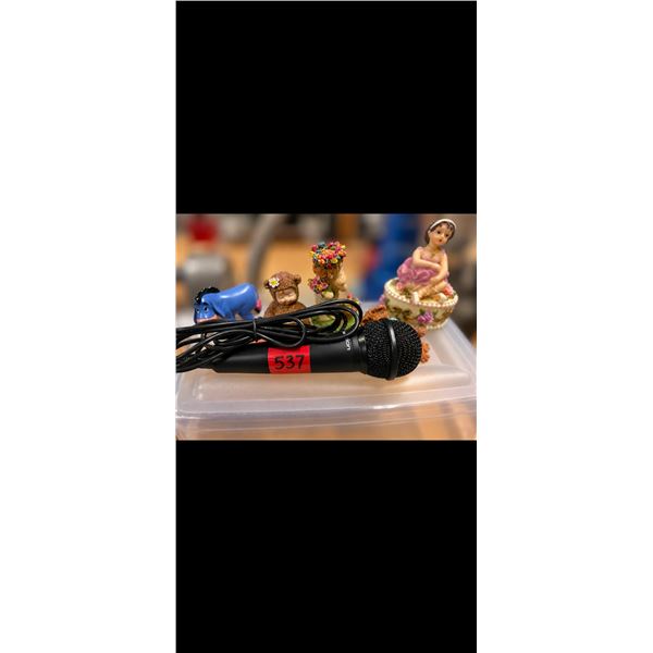 Wired Dynamic Vocal Microphone Ballerina Music Box Disney Eeyore Figurine Lot