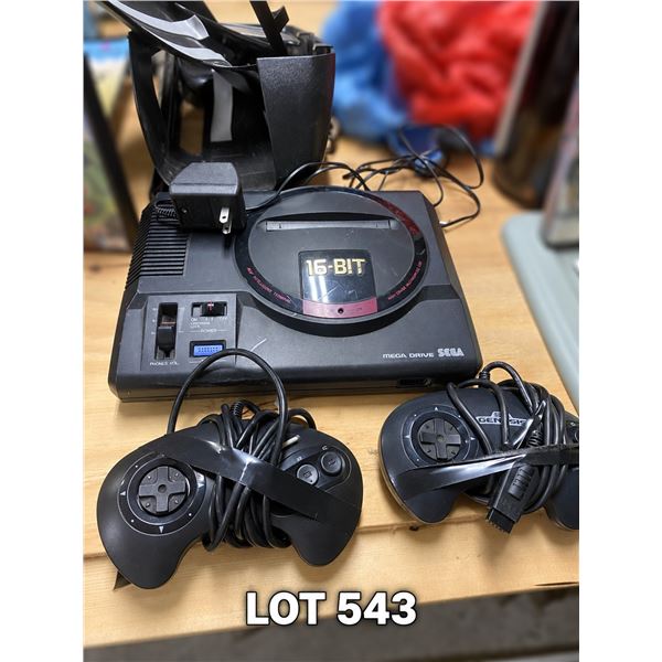 Sega Mega Drive Model 1 16 Bit Console Bundle 2 Controllers AC Adapter NTSC J MD