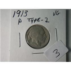 1913-P   BUFFALO NICKEL