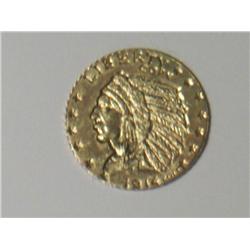 GOLD INDIAN HEAD $ 5.00 PIECE