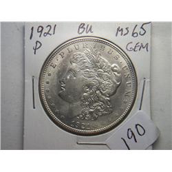 1921-P MORGAN DOLLAR