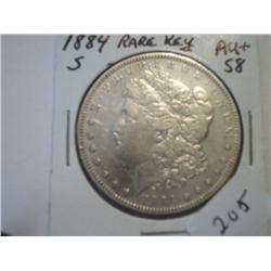 1884-S MORGAN DOLLAR