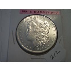1891-S MORGAN DOLLAR
