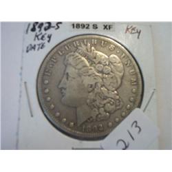 1892-S MORGAN DOLLAR