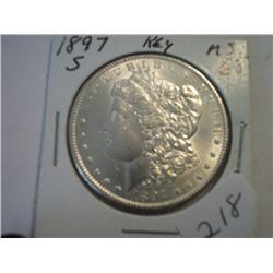 1897-S MORGAN DOLLAR