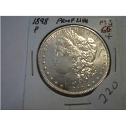 1898-P MORGAN DOLLAR