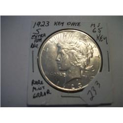1923-S PEACE DOLLAR
