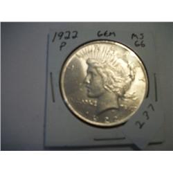 1922-P PEACE DOLLAR