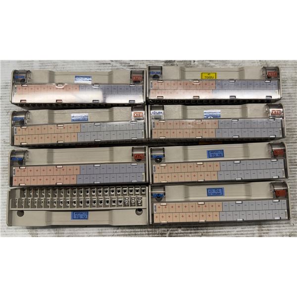 Lot of (8) Samwonact #XTB-COM40B Terminal Blocks
