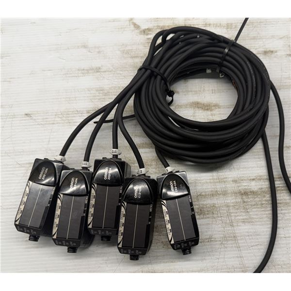 (5) Omron #ZX2-LDA11 Smart Sensors w/Cables