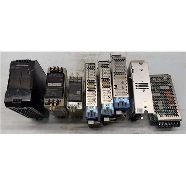 Lot of (8) Misc. Omron Power Supplies