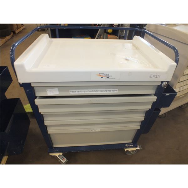 5 Drawer Tool Cart On Wheels