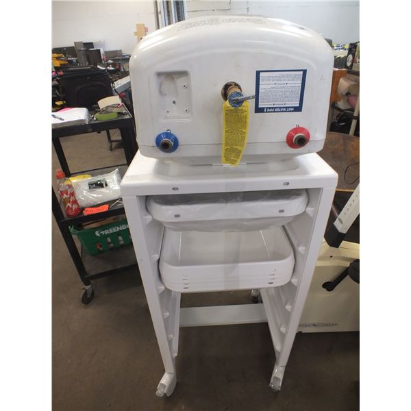 Wall Mounted Hot Water tank & Cart On Wheels