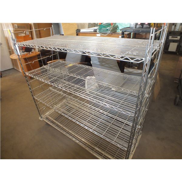 Stainless Steel Storage Cart On Wheels
