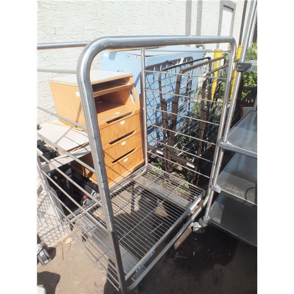 Stainless Steel Cart On Wheels