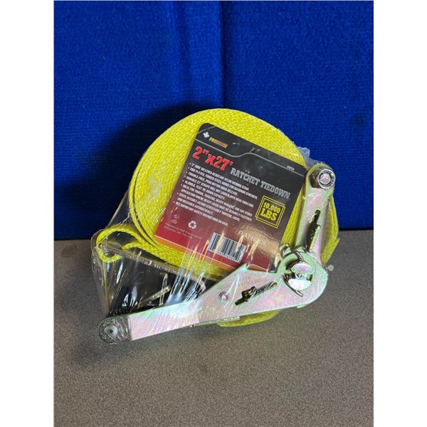 2" x 27' Tie Down Strap w/ Flat Hook