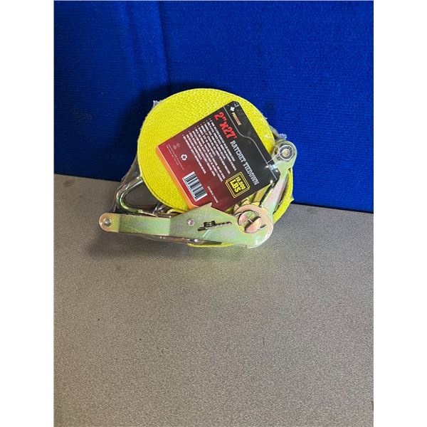 2"x 27' Ratchet Tie down w/ J Hook