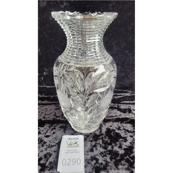S1 Canadian Cut Glass Crystal Vase A