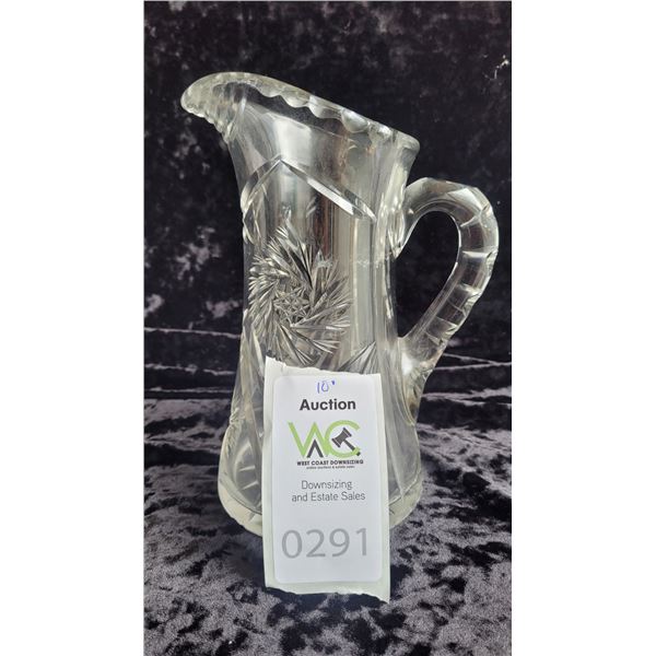 S1 Canadian Cut Glass Crystal Pitcher A