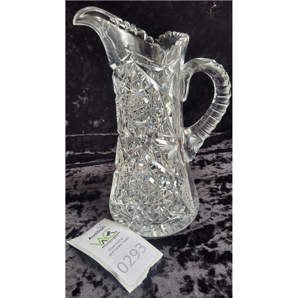 S1 Canadian Cut Glass Crystal Pitcher A