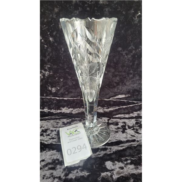 S1 Canadian Cut Glass Crystal Vase A