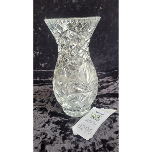 S1 Canadian Cut Glass Crystal Vase A