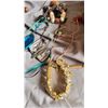 Image 10 : S1 Wicker Box With Costume Jewelry A