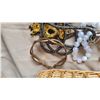 Image 20 : S1 Wicker Box With Costume Jewelry A