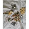 Image 1 : S1 Rhinestone & Gold Tone Brocaches A