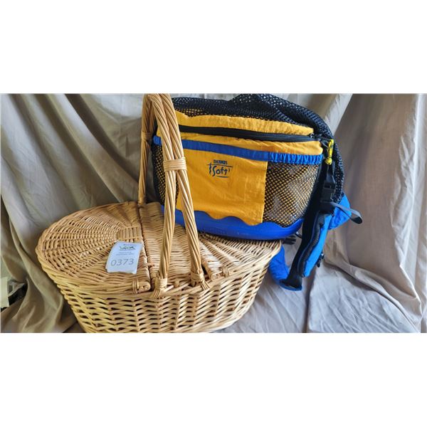 S1 Picnick Basket & Thermos Carry Tote B