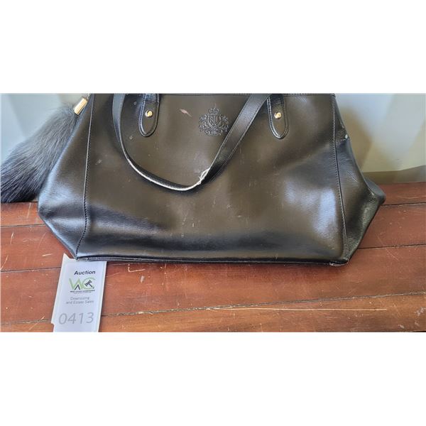 S2 Raph Lauren "Newbury: Saffiano Leather Tote A
