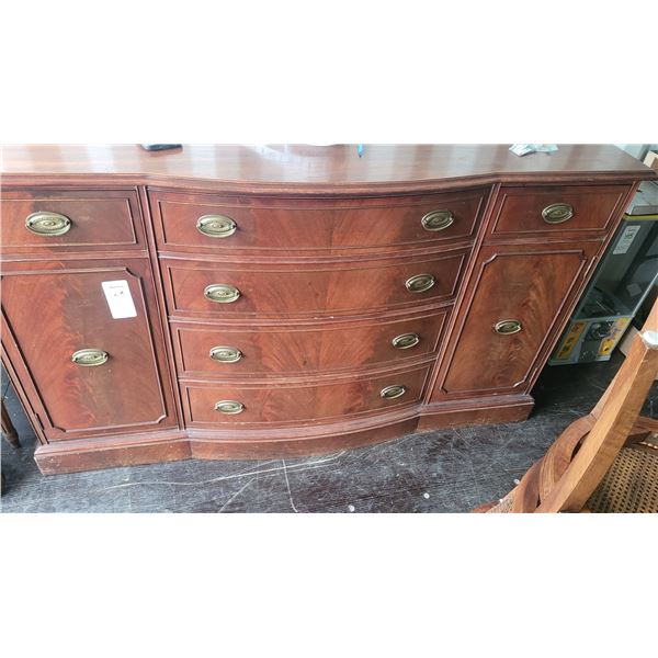 S4 Serpentine Mahogany Empire Sideboard C