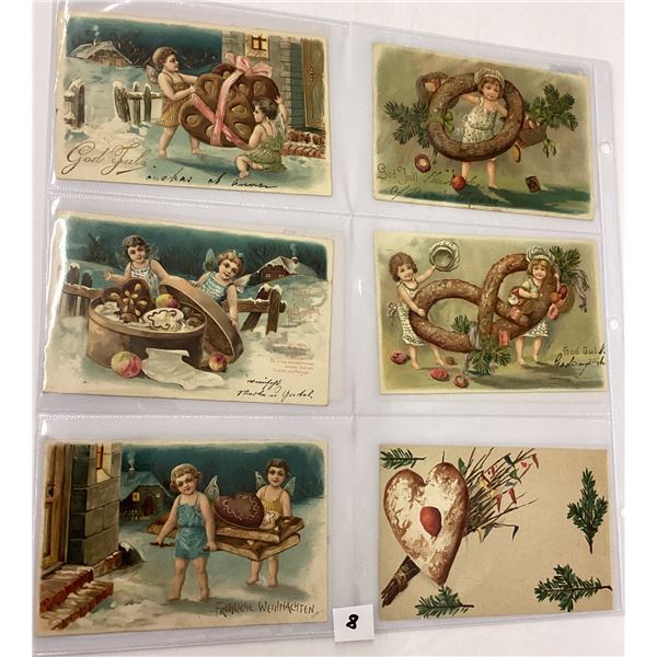 Christmas Holiday Greeting Album with Food Approx. 100 Postcards