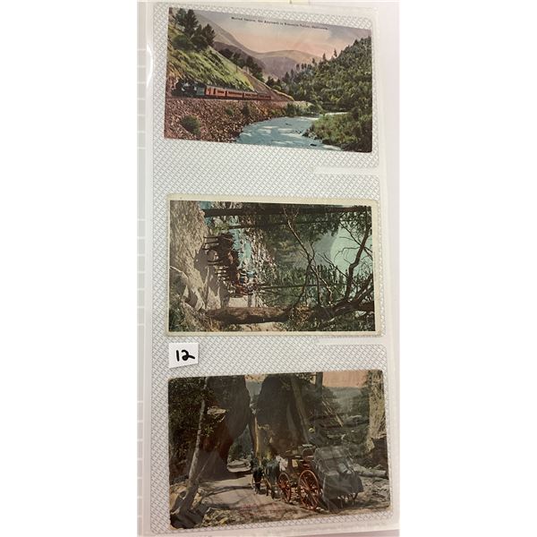 Yellowstone & Yosemite National Park Postcard Album Approx. 180