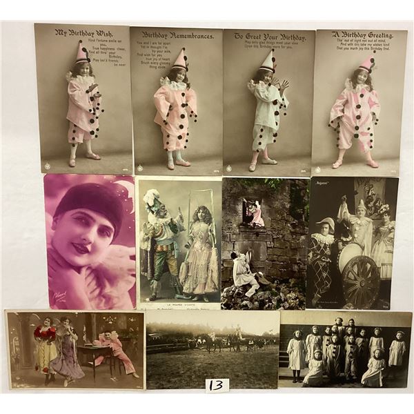 Real Photo Clown Postcards 11