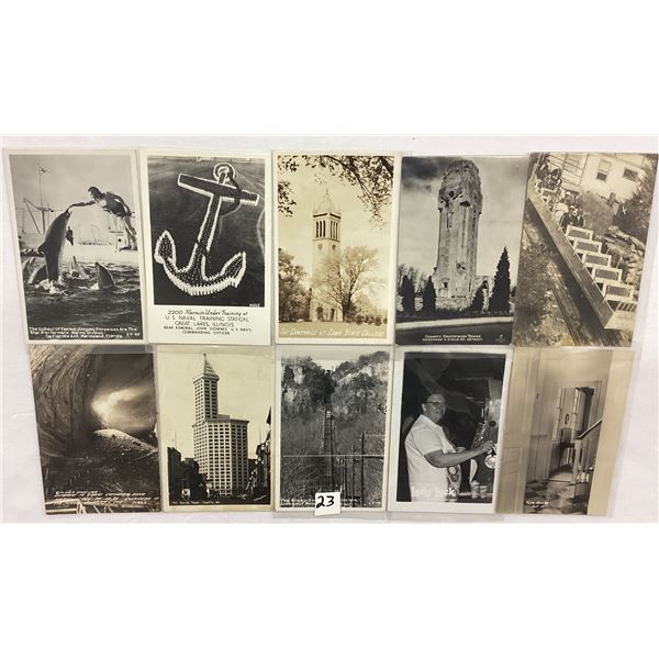 Mostly Sorted USA Real Photo Postcards Approx. 220