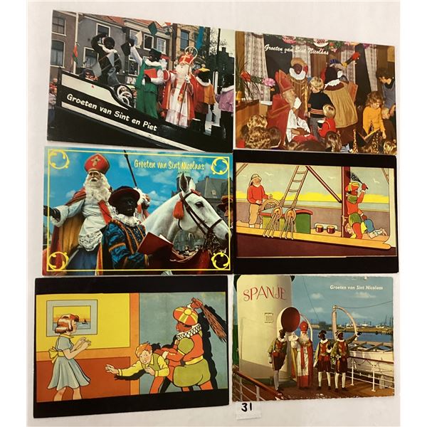 The Sinterklaas Festival Feast day of Saint Nicholas Postcards Approx. 85