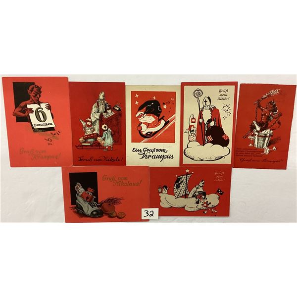 Krampus Holiday Greeting Postcards 7