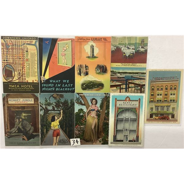 Linen Postcards Approx. 170