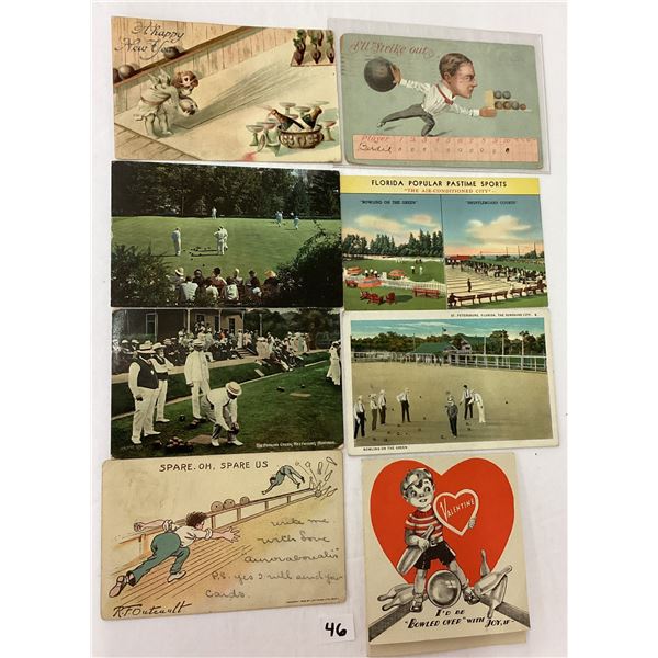 Sports - Bowling Postcards Approx. 21