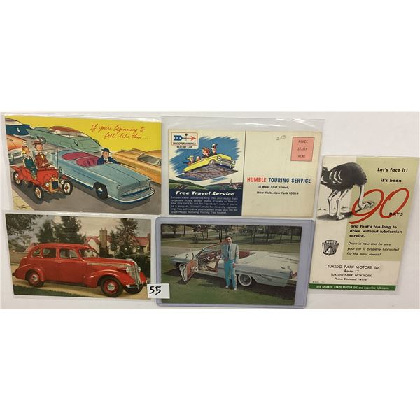 Vintage Automobile Postcards Approx. 120