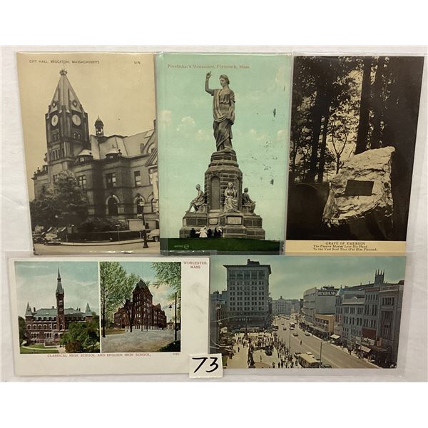 Massachusetts Postcards Mostly Sorted Approx. 350