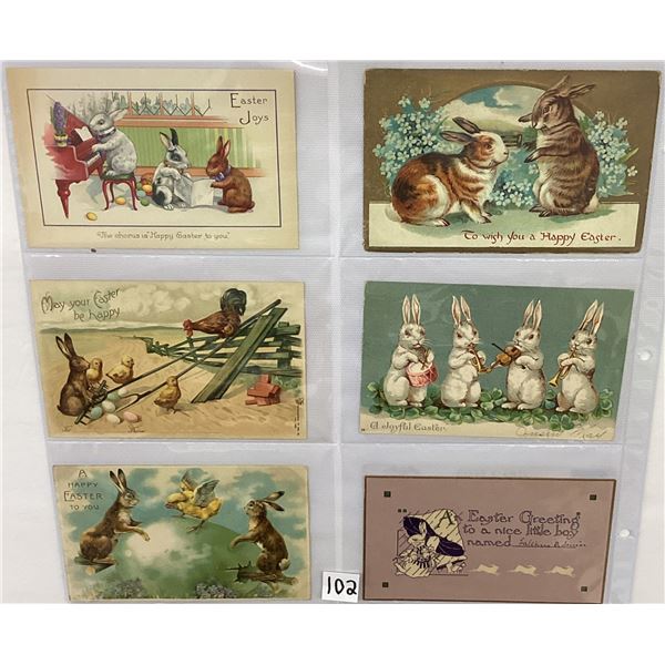Easter Bunny Holiday Greeting Album 90+ Postcards