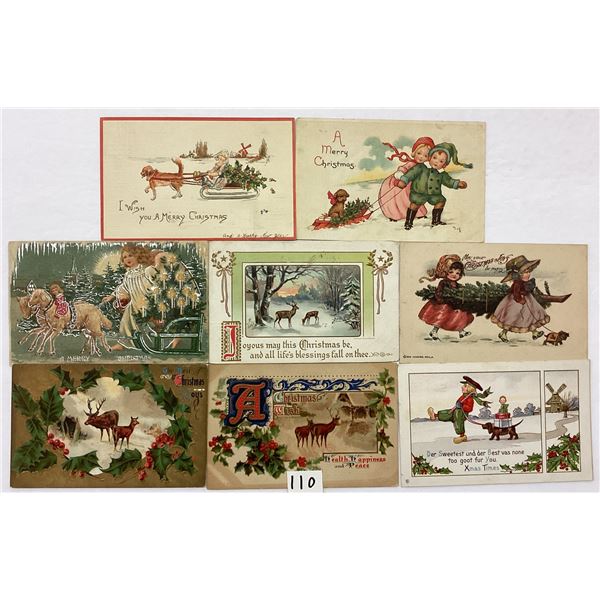 Christmas Animal Holiday Greeting Postcards 25
