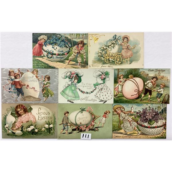 Children & Angels Easter Holiday Greeting Postcards 35
