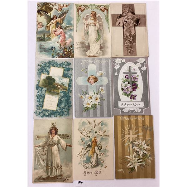 Easter Holiday Greetings with Angels, Crosses, Jesus Postcards 75+